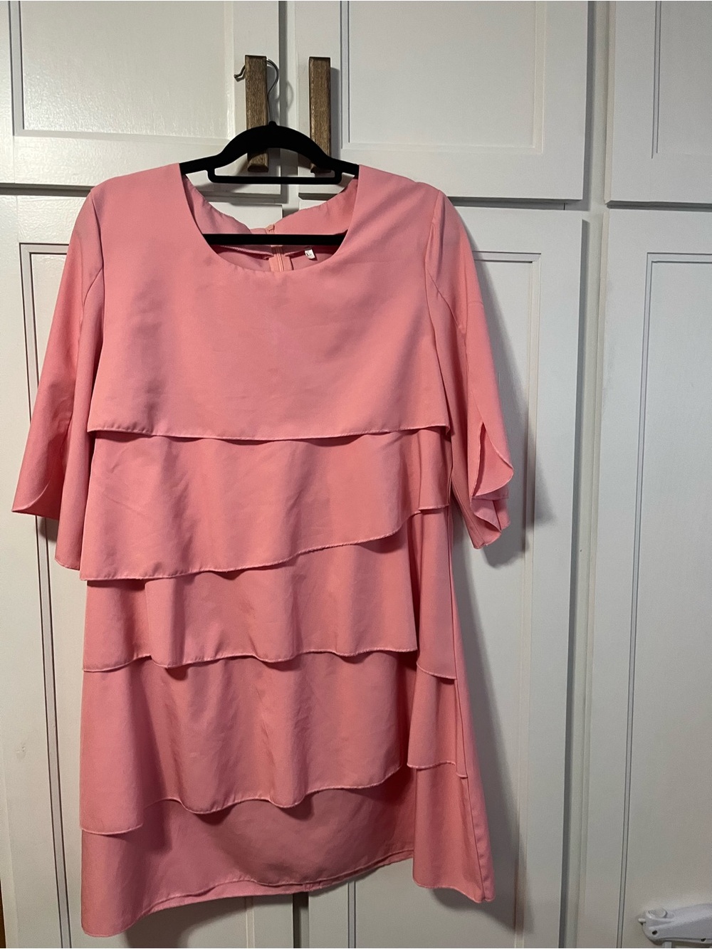 Layered Pink Shift Dress